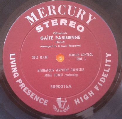 Jacques Offenbach / Johann Strauss*, Antal Dorati, Minneapolis Symphony* : Gaîté Parisienne / Graduation Ball (LP, FR)