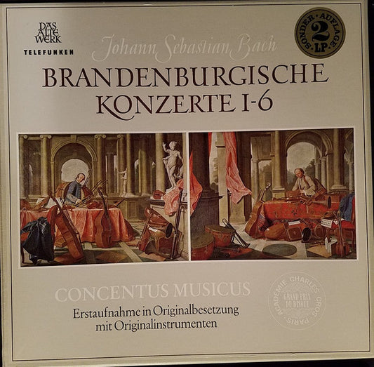 Johann Sebastian Bach – Concentus Musicus Wien : Brandenburgische Konzerte 1-6 (2xLP + Box)