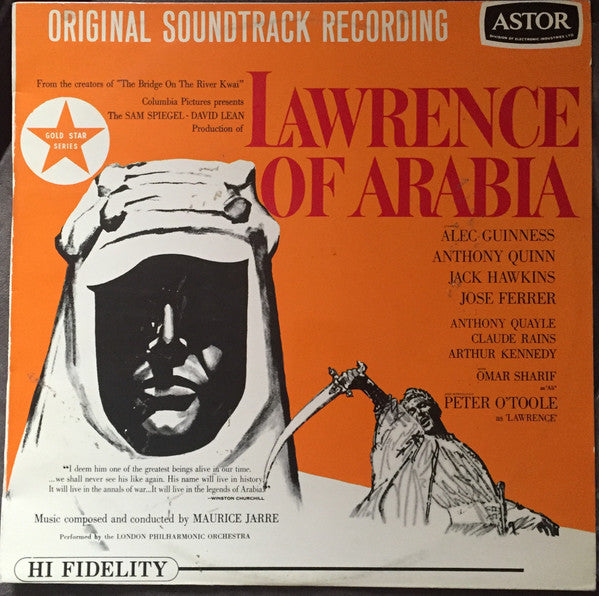Maurice Jarre, London Philharmonic Orchestra : Original Soundtrack Recording:  Lawrence Of Arabia (LP, Album)