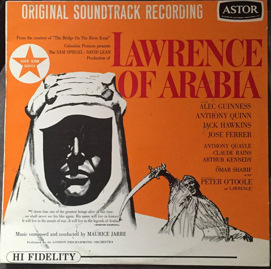 Maurice Jarre, London Philharmonic Orchestra : Original Soundtrack Recording:  Lawrence Of Arabia (LP, Album)
