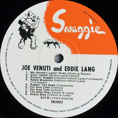 Joe Venuti & Eddie Lang : 1926-1930 (LP, Album, Comp, Mono)