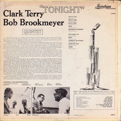 Clark Terry, Bob Brookmeyer Quintet* : Tonight (LP, Album, Mono)