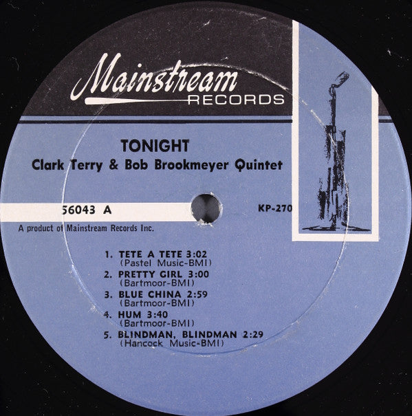 Clark Terry, Bob Brookmeyer Quintet* : Tonight (LP, Album, Mono)