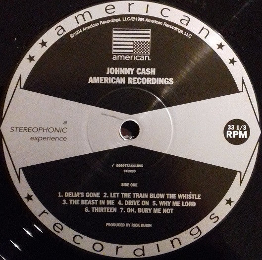 Johnny Cash : American Recordings (LP, Album, RE, 180)