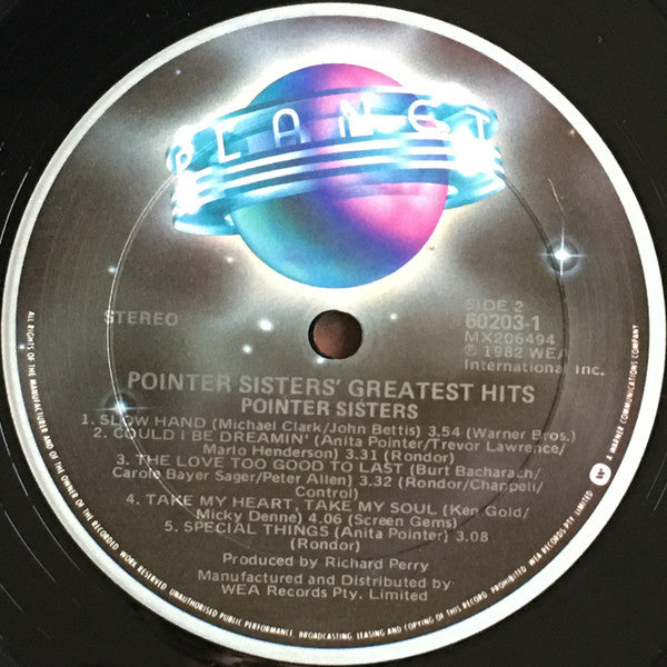 Pointer Sisters : Greatest Hits (LP, Comp)