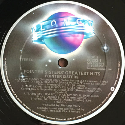 Pointer Sisters : Greatest Hits (LP, Comp)