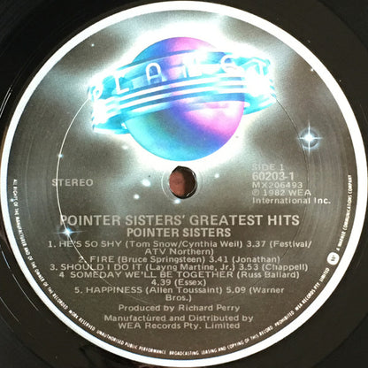Pointer Sisters : Greatest Hits (LP, Comp)