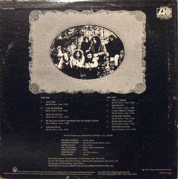 Papa Nebo : Papa Nebo (LP, Album, Promo)