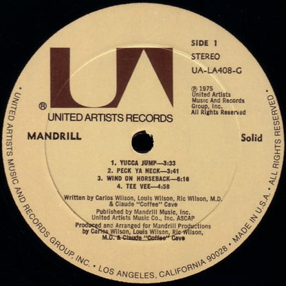 Mandrill : Solid (LP, Album, All)