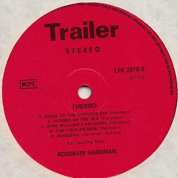 Rosemary Hardman : Firebird (LP, Album)