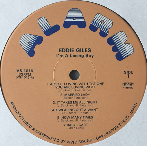 Eddie Giles : I'm A Losing Boy (LP, Album)
