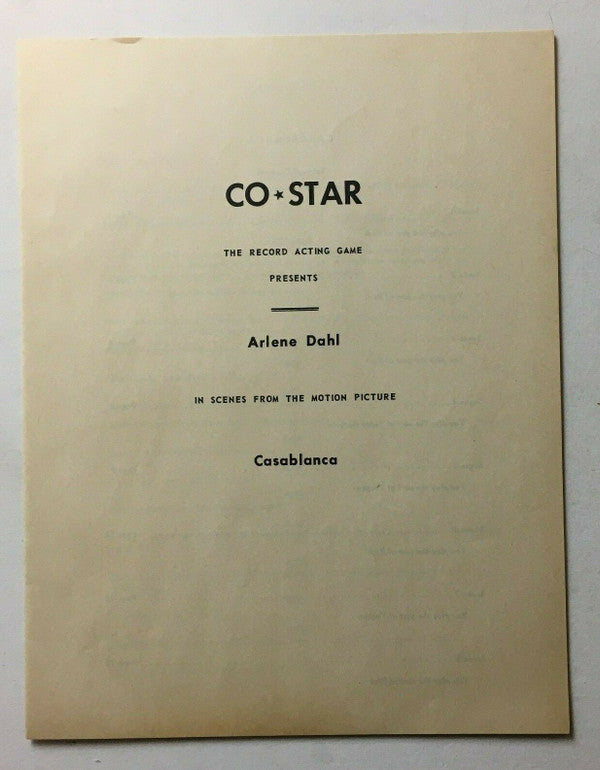 Arlene Dahl : Co Star The Record Acting Game (LP)