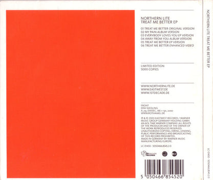 Northern Lite : Treat Me Better EP (CD, EP, Enh, Ltd)