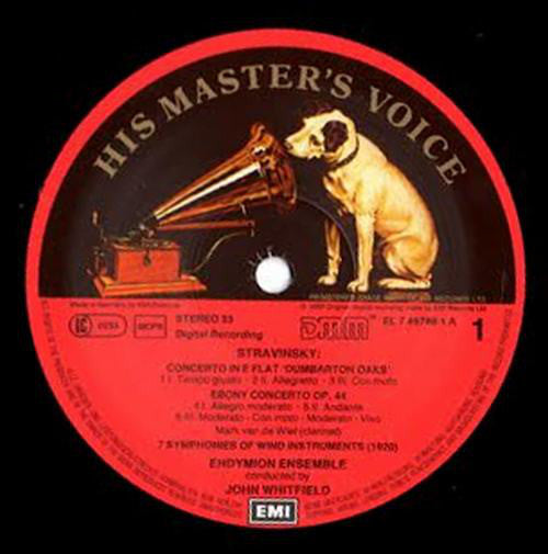 Igor Stravinsky, Endymion Ensemble, John Whitfield (2) : Symphonies Of Wind Instruments (LP)