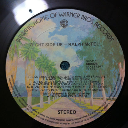 Ralph McTell : Right Side Up (LP, Album, Gat)
