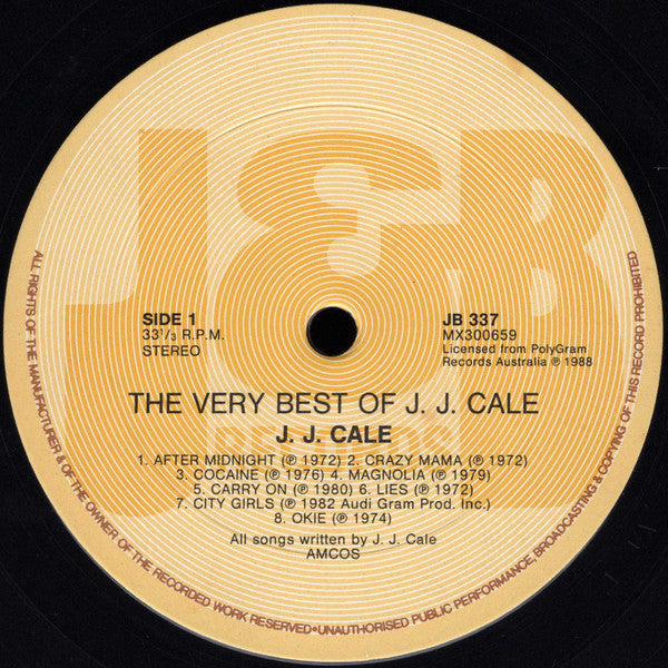 J.J. Cale : The Very Best Of J.J. Cale (LP, Comp)