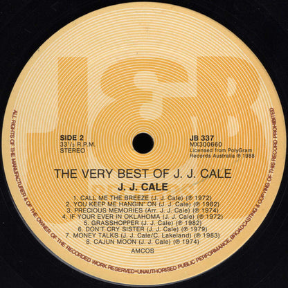 J.J. Cale : The Very Best Of J.J. Cale (LP, Comp)