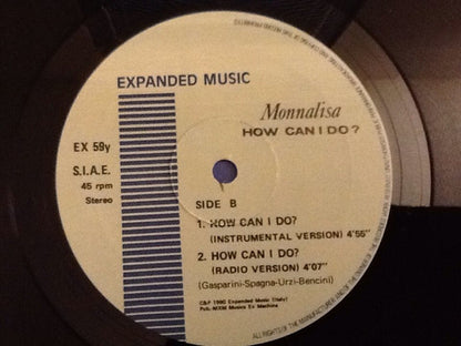 Monnalisa (2) : How Can I Do (12", Maxi)
