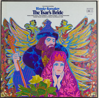 Nikolai Rimsky-Korsakov - Galina Vishnevskaya, Ирина Архипова, Vladimir Atlantov, Evgeny Nesterenko, Bolshoi Theatre Orchestra & Chorus Of The Bolshoi Theatre, Фуат Мансуров : The Tsar's Bride (3xLP, RE, Win + Box)