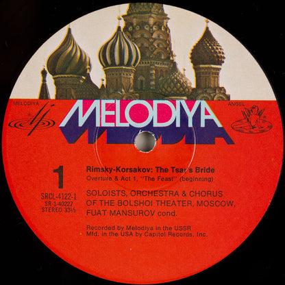 Nikolai Rimsky-Korsakov - Galina Vishnevskaya, Ирина Архипова, Vladimir Atlantov, Evgeny Nesterenko, Bolshoi Theatre Orchestra & Chorus Of The Bolshoi Theatre, Фуат Мансуров : The Tsar's Bride (3xLP, RE, Win + Box)