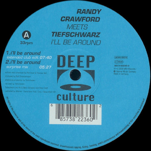 Randy Crawford Meets Tiefschwarz : I'll Be Around (12")