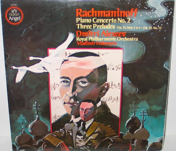 Sergei Vasilyevich Rachmaninoff - Dmitri Alexeev, Royal Philharmonic Orchestra, Vladimir Fedoseyev : Piano Concerto No. 2 / Three Preludes (LP, Album, Quad)