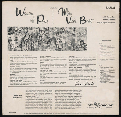 Vicki Benet : Woman Of Paris (LP, Album, Mono)