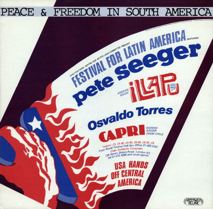 Pete Seeger, Illapu, Osvaldo Torres, Capri (10) : Peace & Freedom In South America  (LP, Comp)