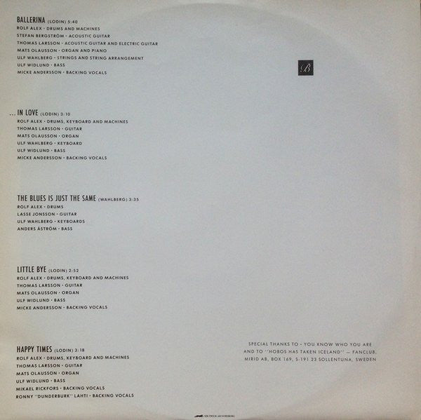 Baltimoore : There's No Danger On The Roof (LP, Album)