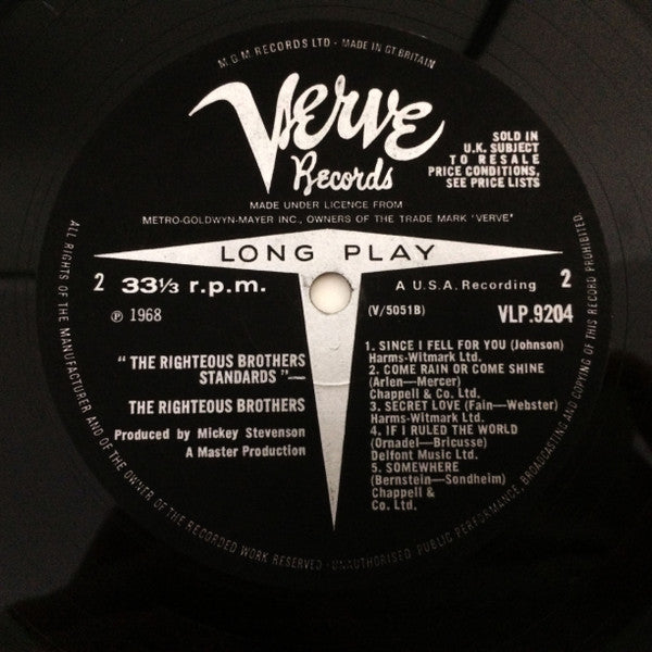 The Righteous Brothers : Standards (LP)
