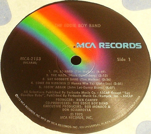 The Eddie Boy Band : The Eddie Boy Band (LP, Album)