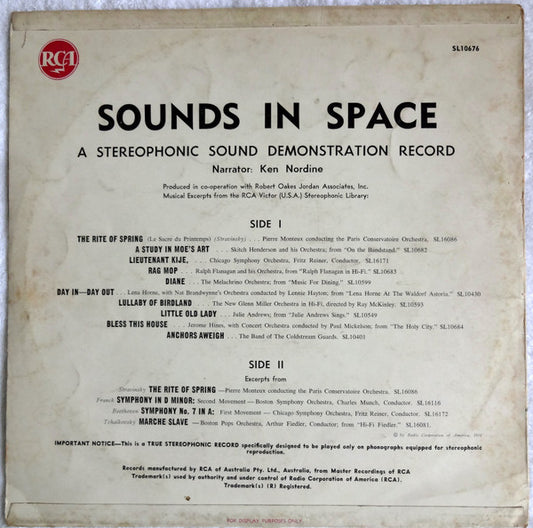 Various : Sounds In Space (LP, Comp)