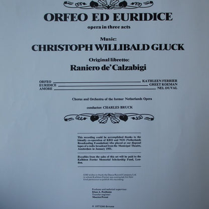 Kathleen Ferrier : Orfeo Ed Euridice (2xLP, Mono + Box)