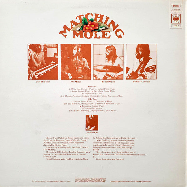 Matching Mole : Matching Mole (LP, Album, RP)