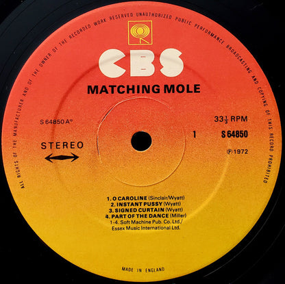 Matching Mole : Matching Mole (LP, Album, RP)
