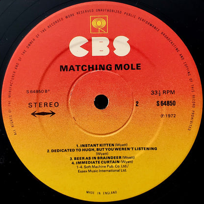 Matching Mole : Matching Mole (LP, Album, RP)