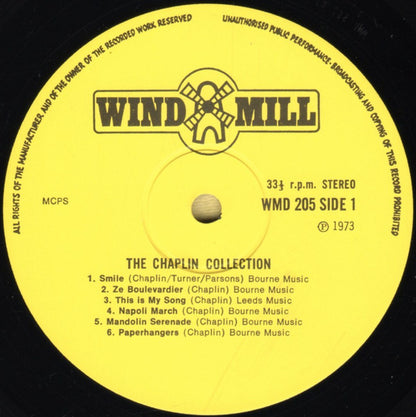 The Syd Dale Orchestra : The Chaplin Collection (LP)