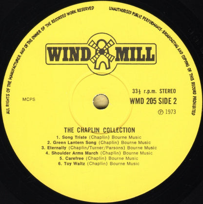 The Syd Dale Orchestra : The Chaplin Collection (LP)