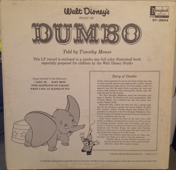 Timothy Mouse : Dumbo (LP)