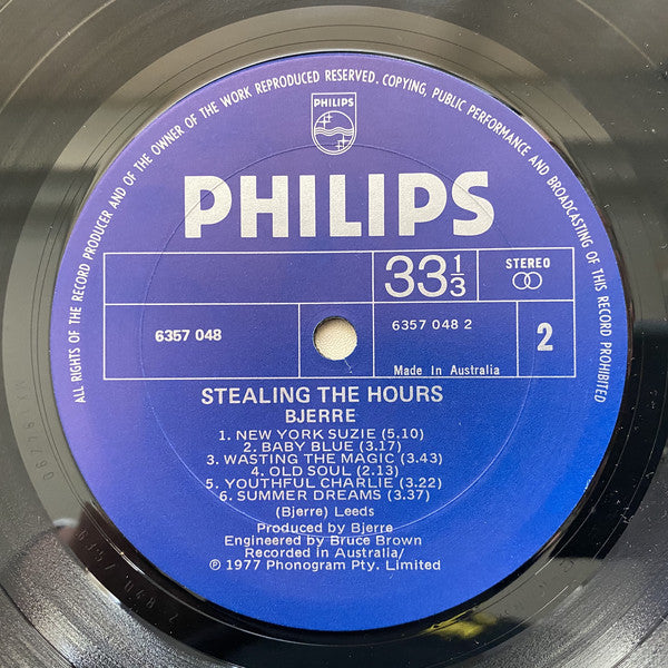 Bjerre* : Stealing The Hours (LP, Album)