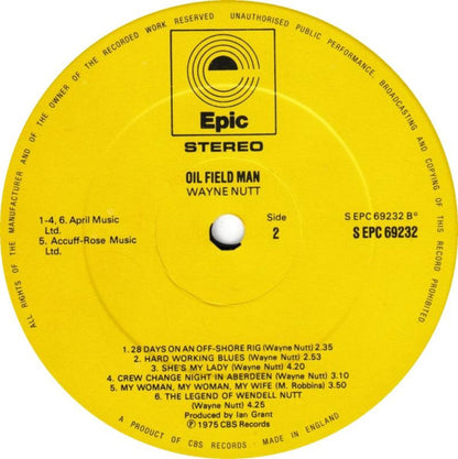 Wayne Nutt : Oil Field Man (LP)