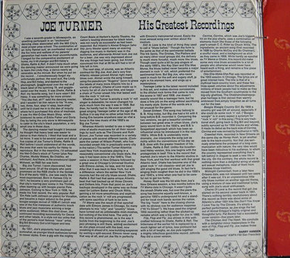 Joe Turner* : His Greatest Recordings (LP, Comp, Mono, Mon)