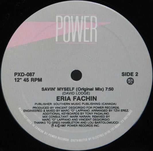 Eria Fachin : Savin' Myself (12")