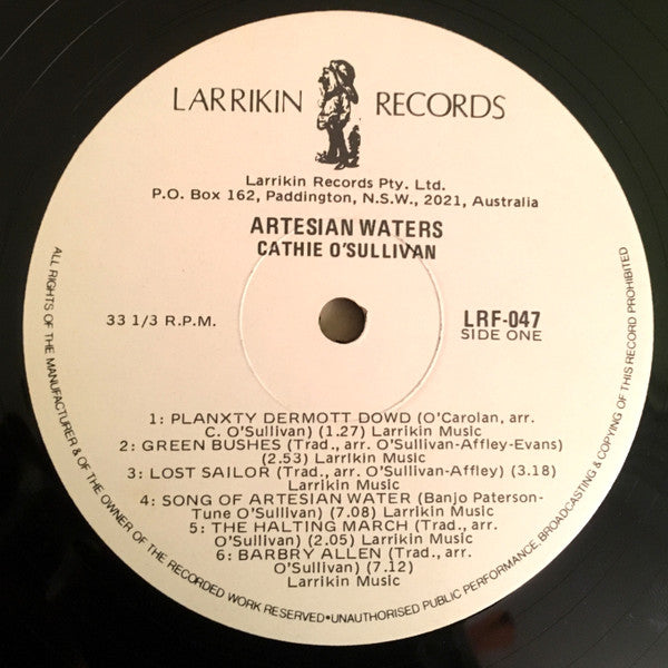 Cathie O'Sullivan : Artesian Waters (LP)