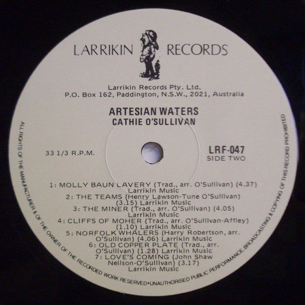 Cathie O'Sullivan : Artesian Waters (LP)