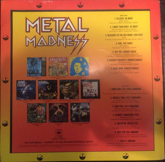 Various : Metal Madness (LP, Promo, Smplr)