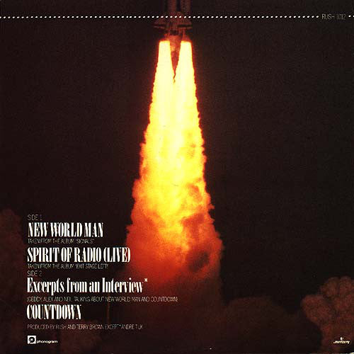 Rush : Countdown / New World Man / Spirit Of Radio (Live) (12", Single)