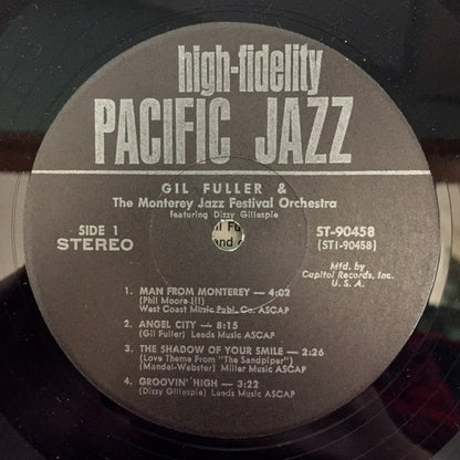 Gil Fuller & The Monterey Jazz Festival Orchestra Featuring Dizzy Gillespie : Gil Fuller & The Monterey Jazz Festival Orchestra Featuring Dizzy Gillespie (LP, Album, Club)
