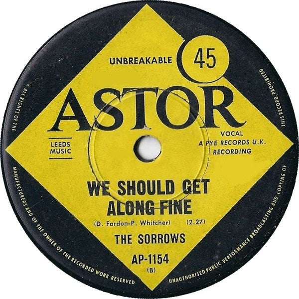 The Sorrows : Take A Heart (7", Single)