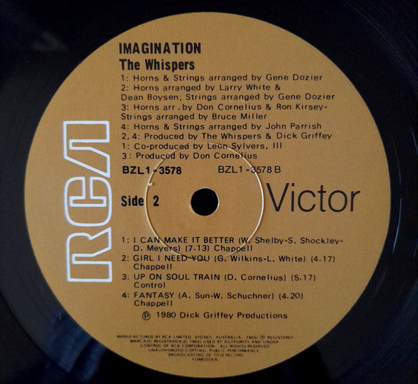 The Whispers : Imagination (LP, Album)